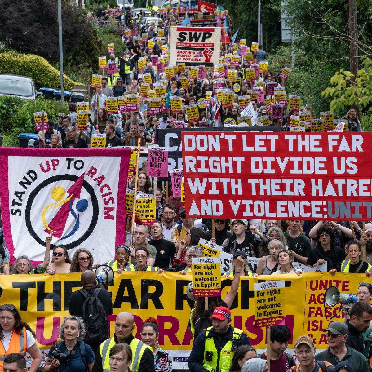 Stand up to racism protest 