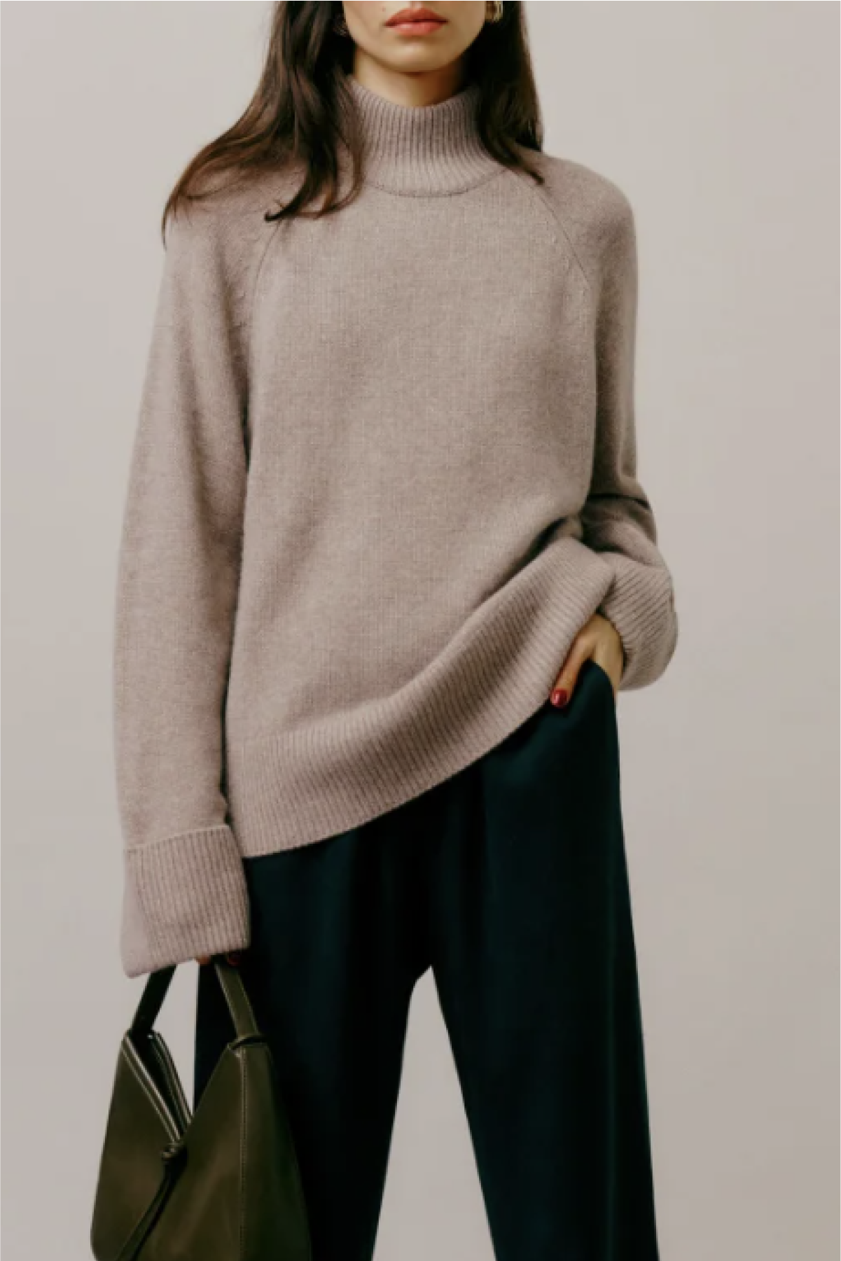 Best Turtlenecks for Women 2025: Garrett Cashmere Oversized Turtleneck