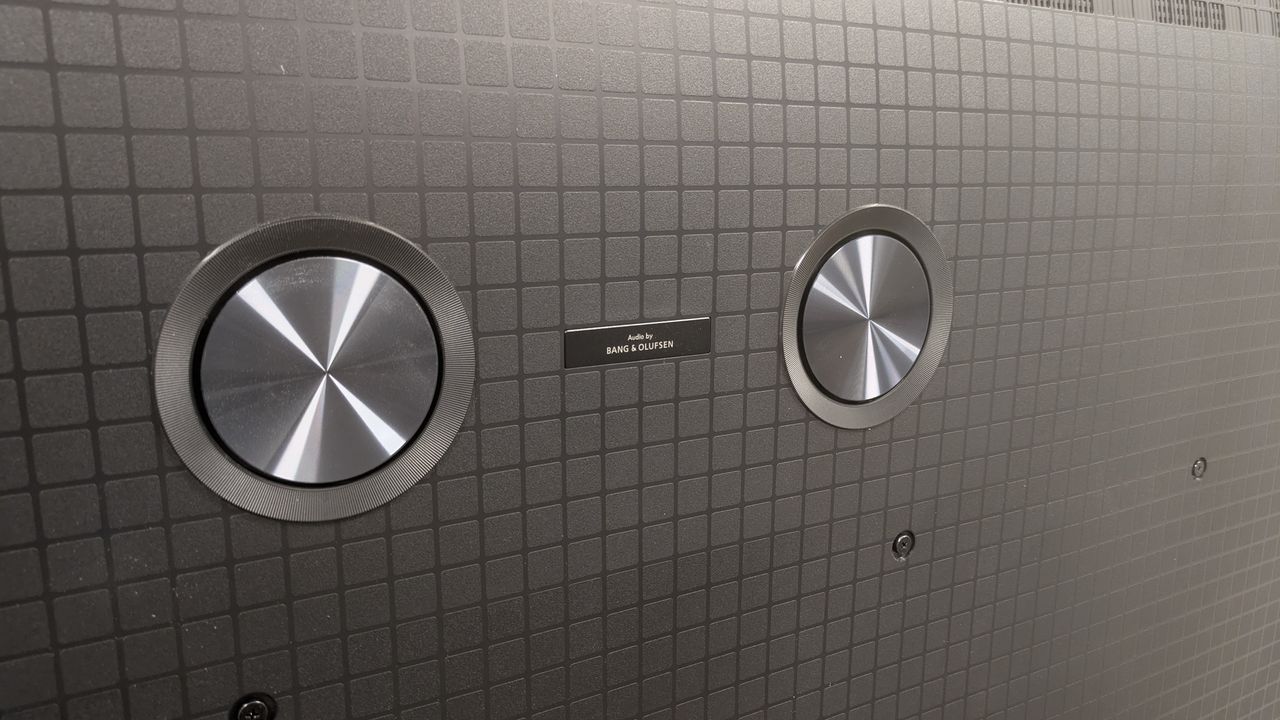 TCL C7K speakers on rear of TV