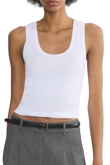Homestretch&amp;trade; Rib Scoopneck Tank