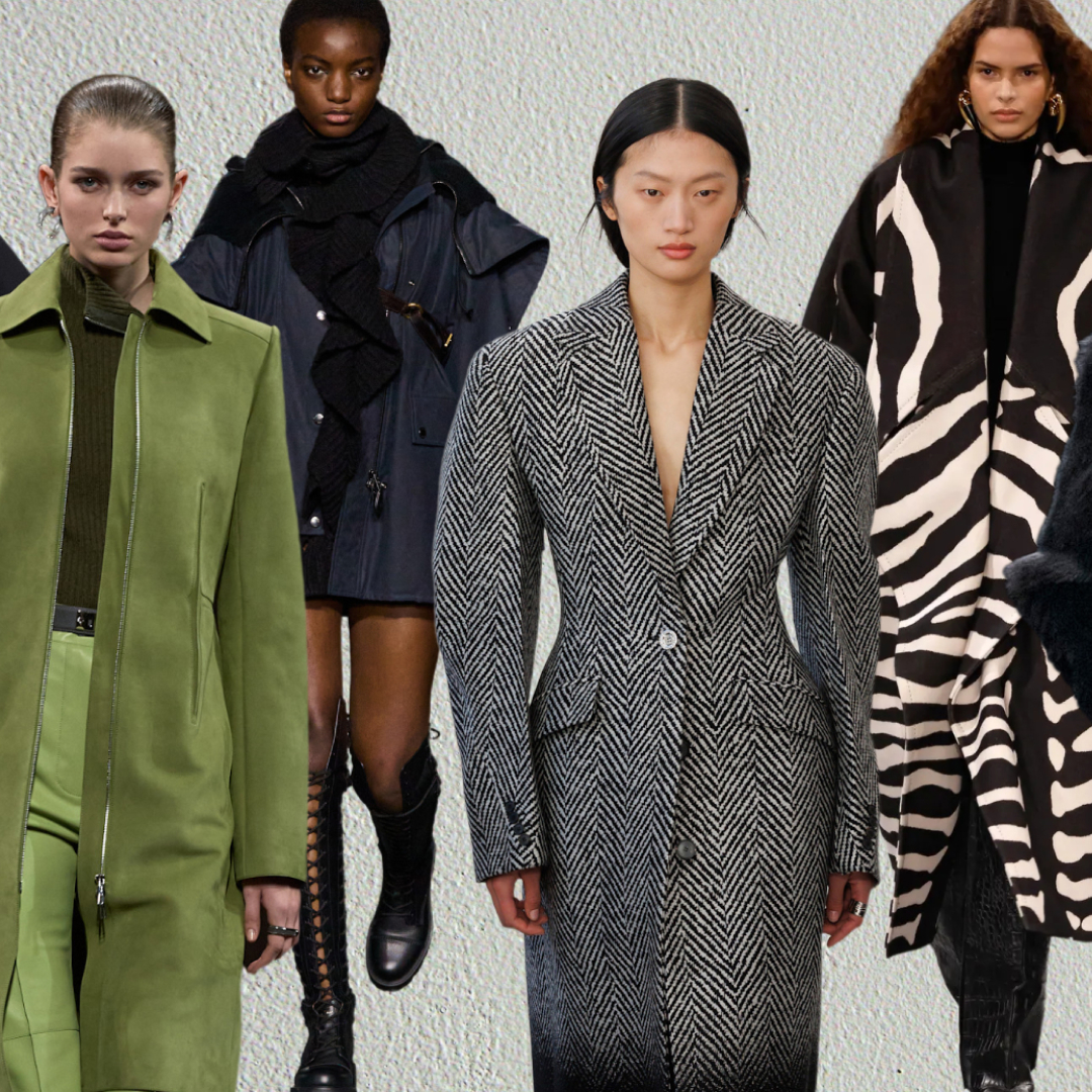 the 2025 coat trends at Hermès, Dior, Givenchy, and Balmain Fall 2025 runway shows