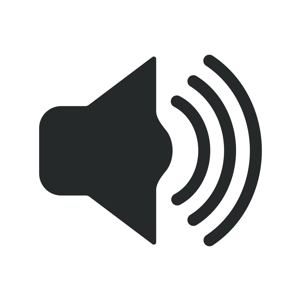 A speaker symbol