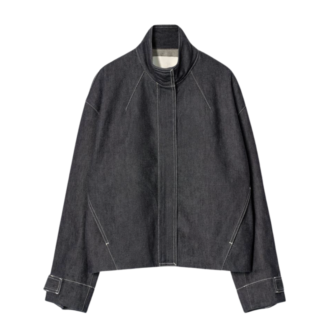 COS, Rounded Denim Bomber Jacket