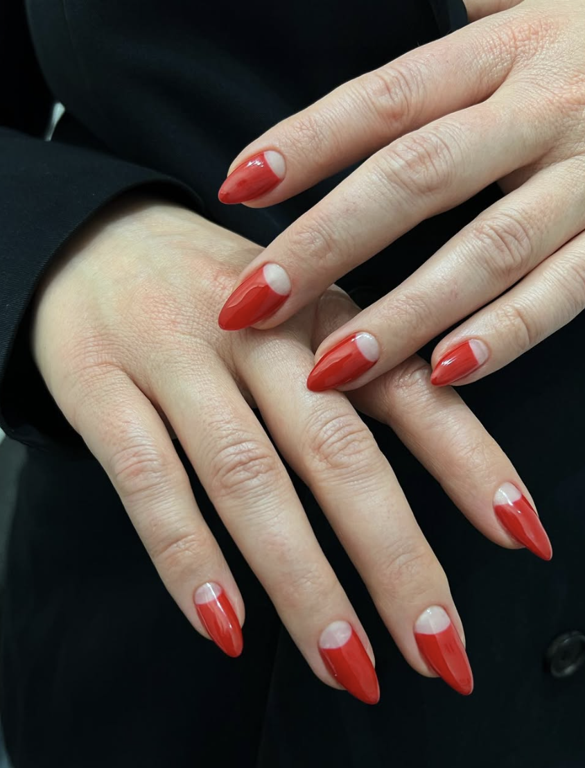 Reverse negative space French