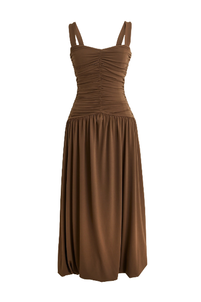 J.Crew, Ruched Drop-Waist Bubble Dress in Matte Jersey