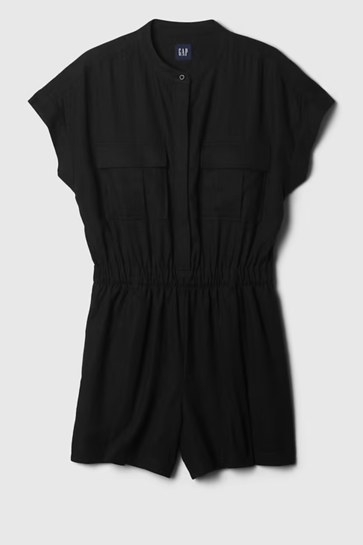 Gap Linen-Blend Utility Romper 