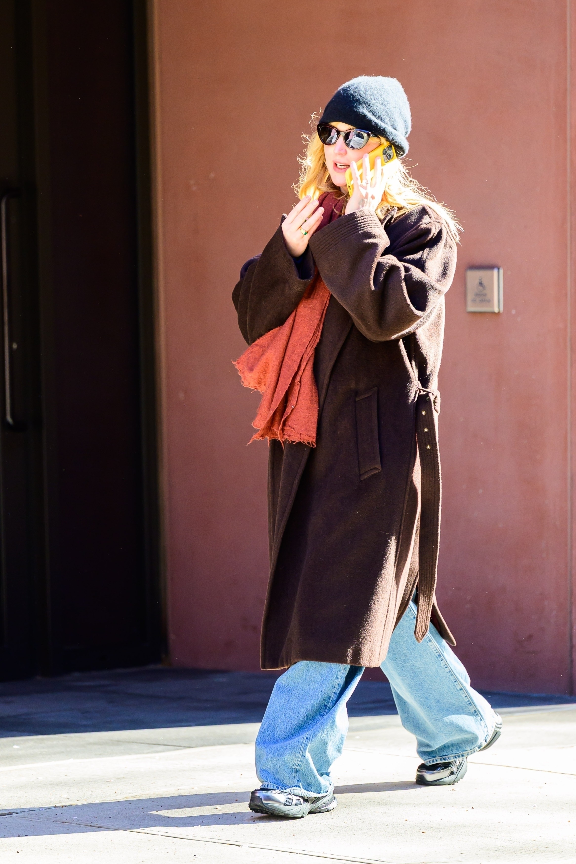 Jennifer Lawrence wearing Nike V2K sneakers