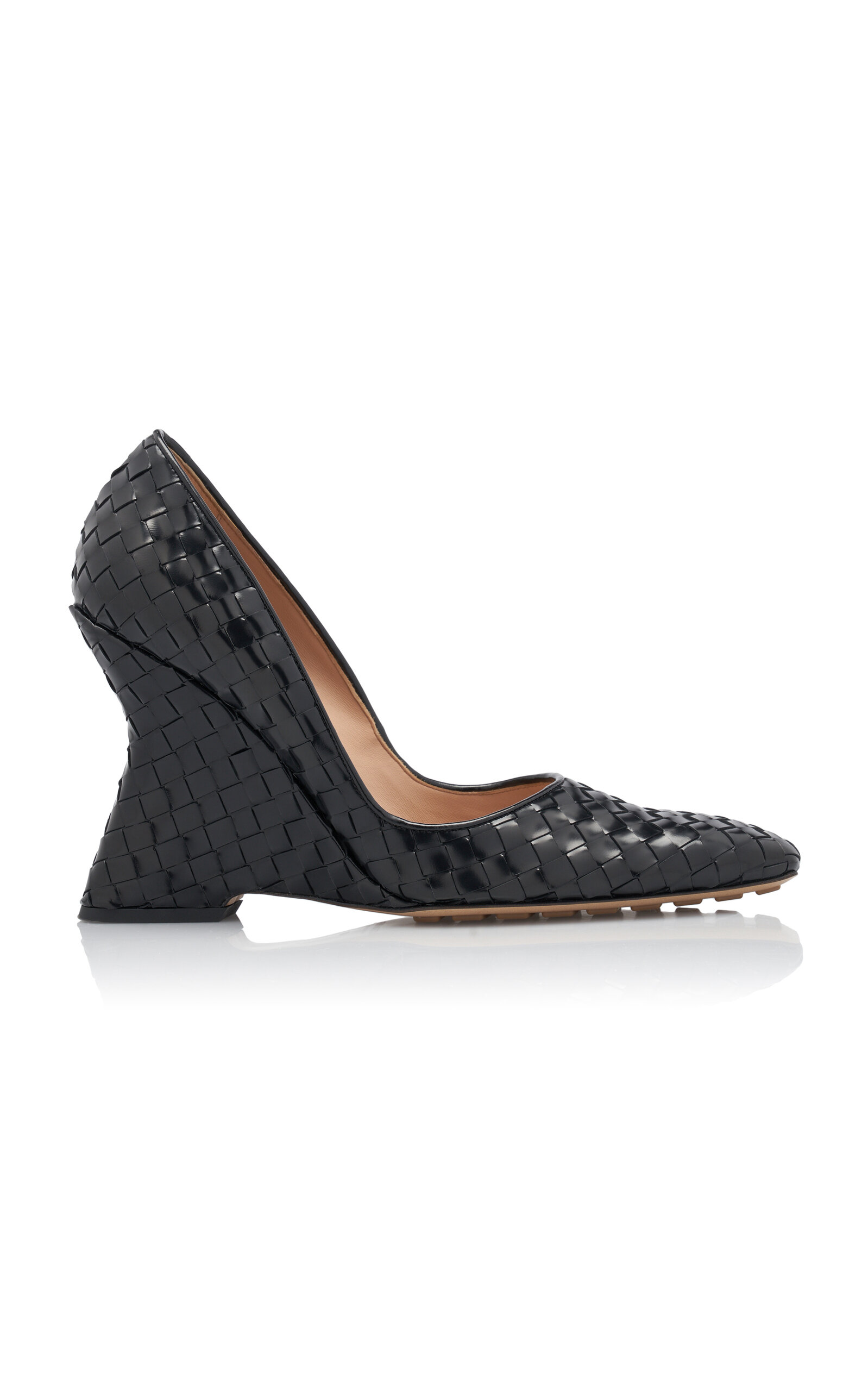 Comet Intrecciato Leather Pumps