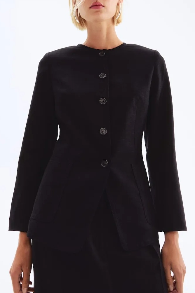 H&M, Linen-Blend Jacket
