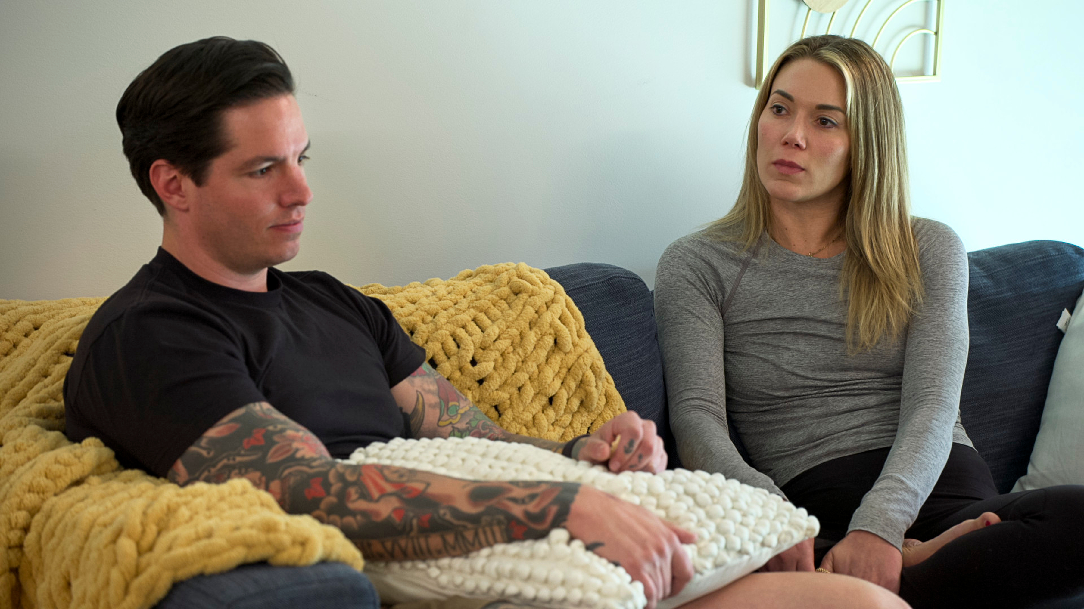 Love Is Blind. (L to R) Jordan Keltner, Megan Walerius in episode 912 of Love Is Blind. Cr. Courtesy of Netflix &amp;copy; 2025