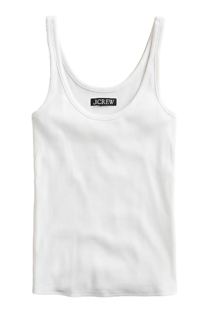 New Fine Rib Scoopneck Tank Top