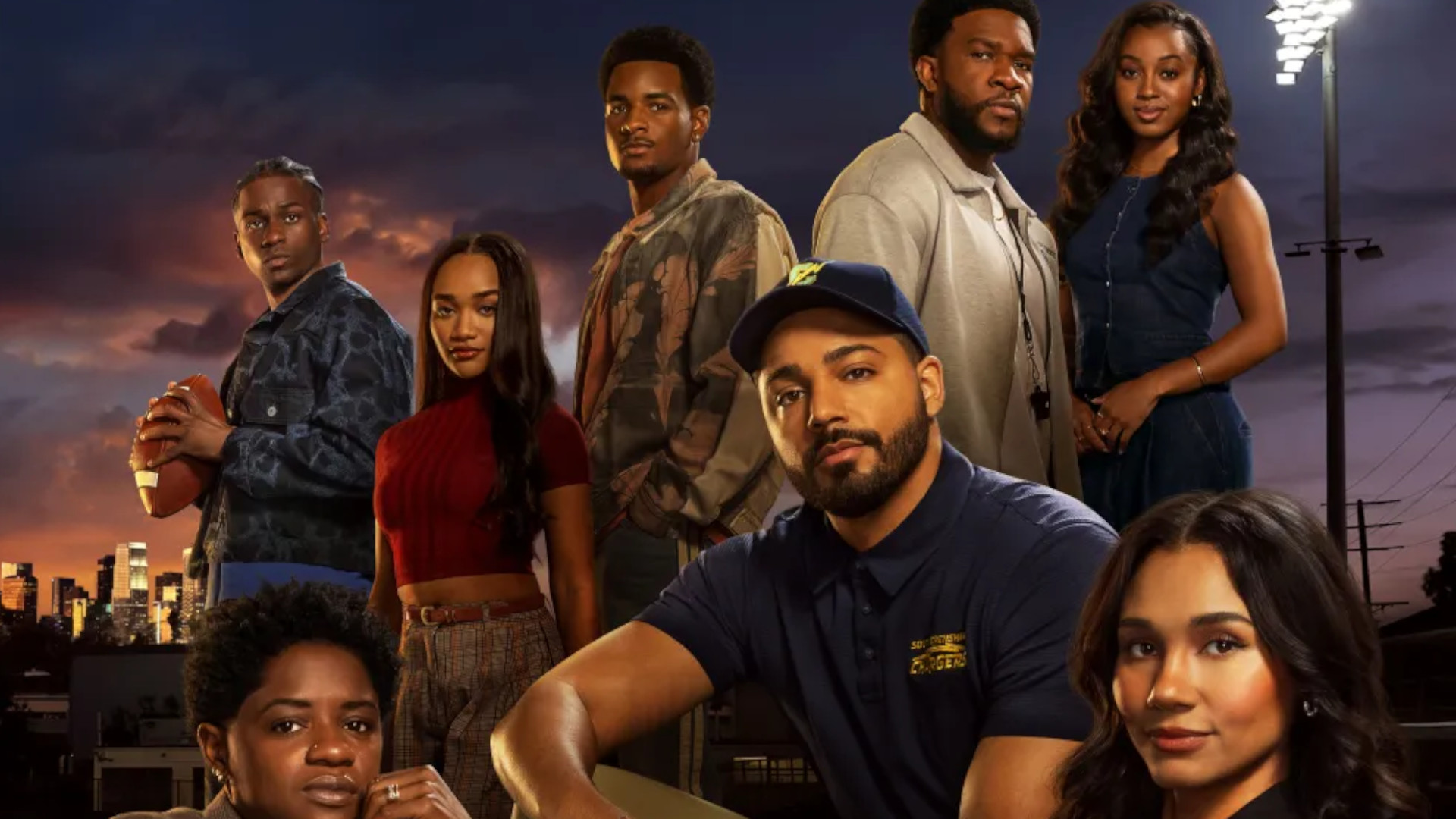 The cast of "All American" in promo image for season 8