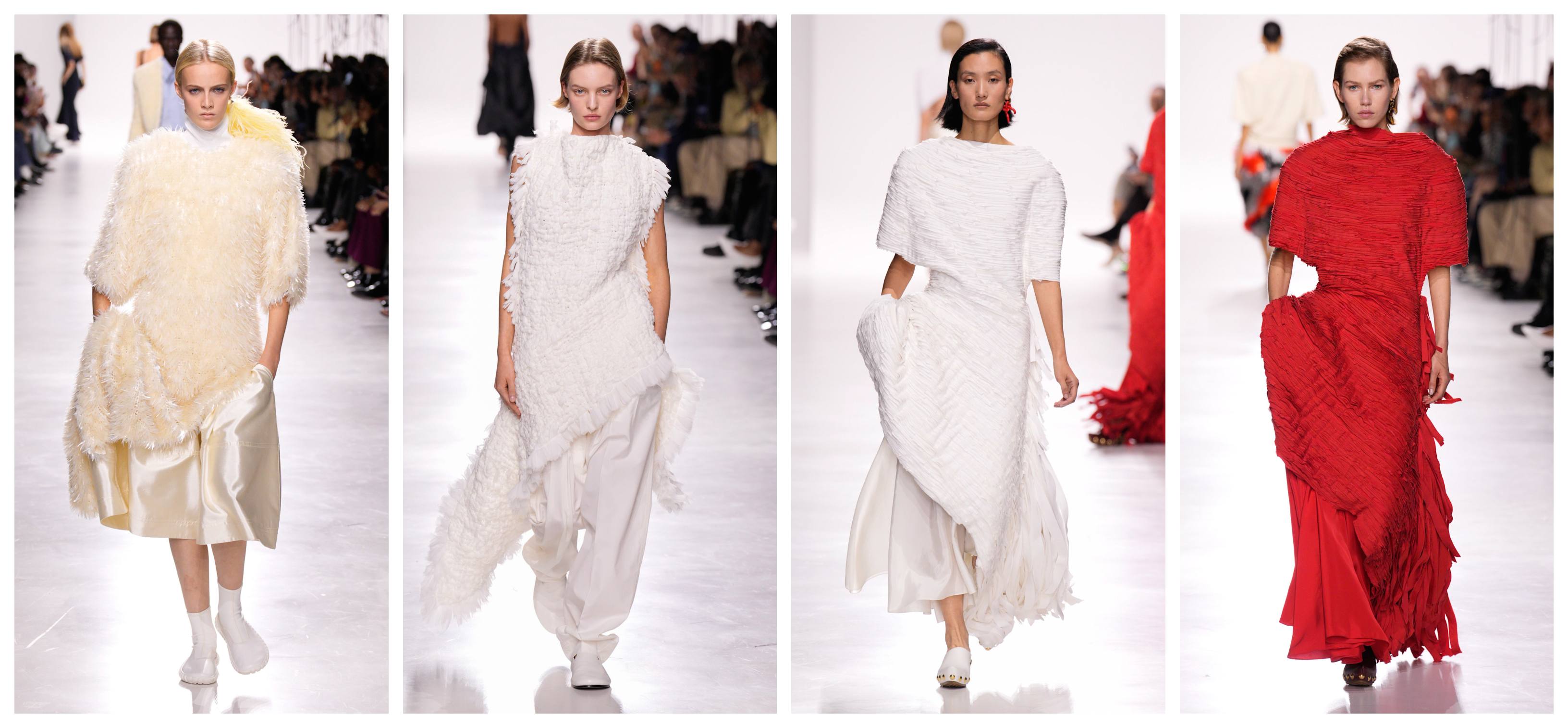 models walk the runway at bottega veneta spring 2026