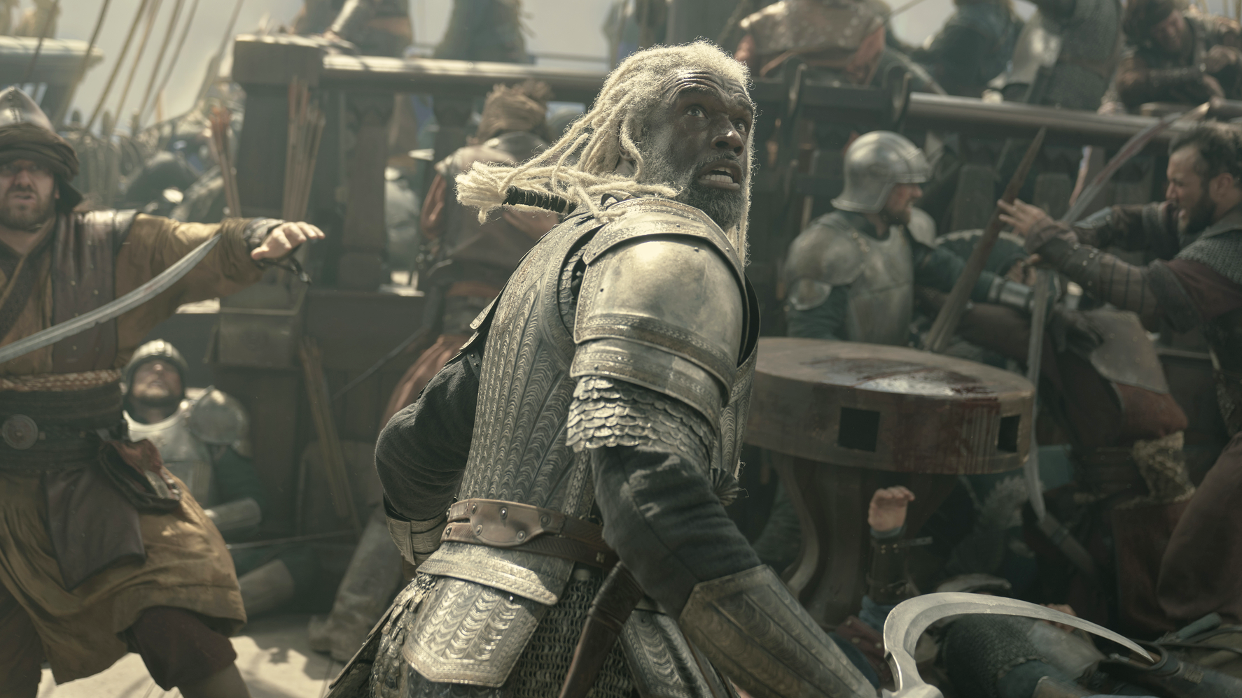 Steve Toussaint as Corlys Velaryon in "House of the Dragon episode 301