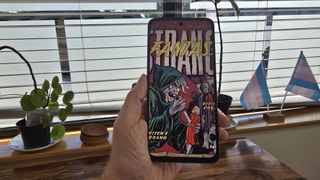 TCL NXTPAPER 70 Pro smartphone in an office and outdoors