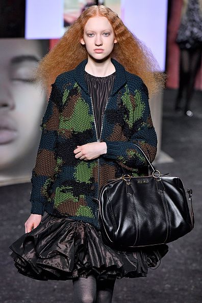 paris, france   march 05 a model walks the runway during the miu miu ready to wear fashion show as part of the paris fashion week womenswear fallwinter 20192020 on march 05, 2019 in paris, france photo by victor virgilegamma rapho via getty images