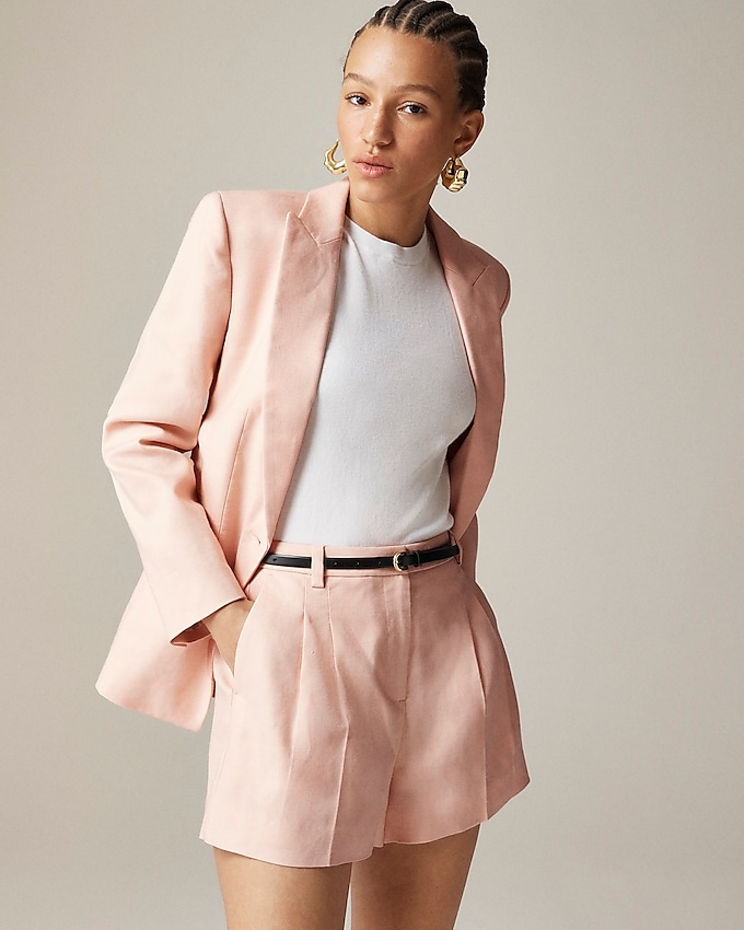 Lucia Short in Stretch Linen Blend