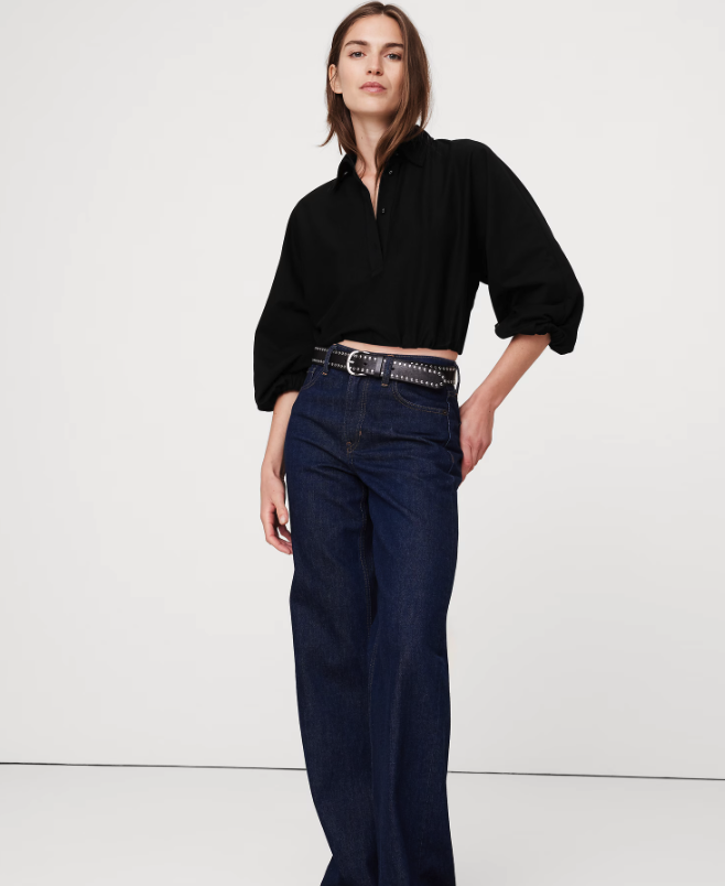 Banana Republic, Cotton Cropped Polo 