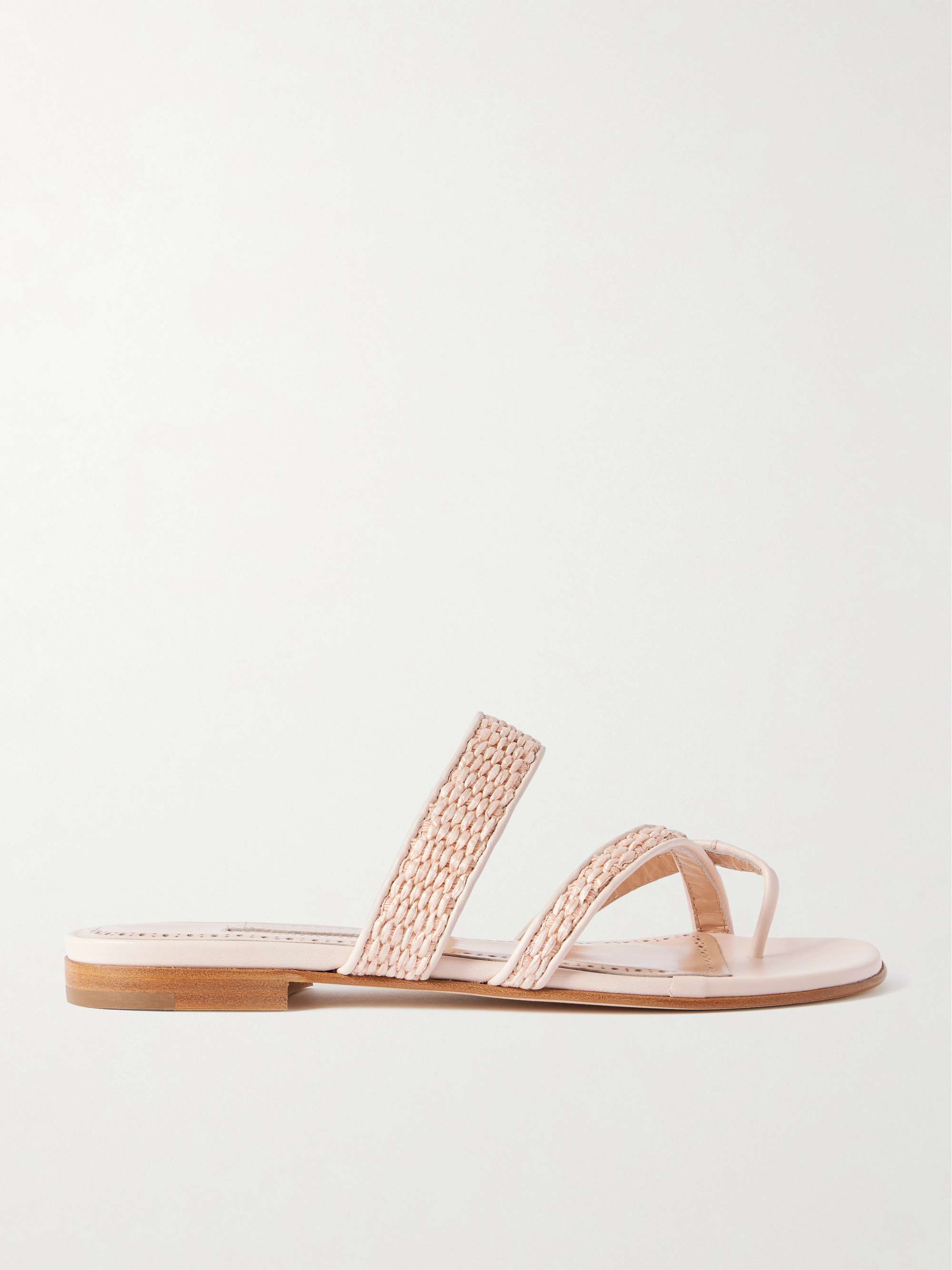 Susara Raffia and Leather Sandals