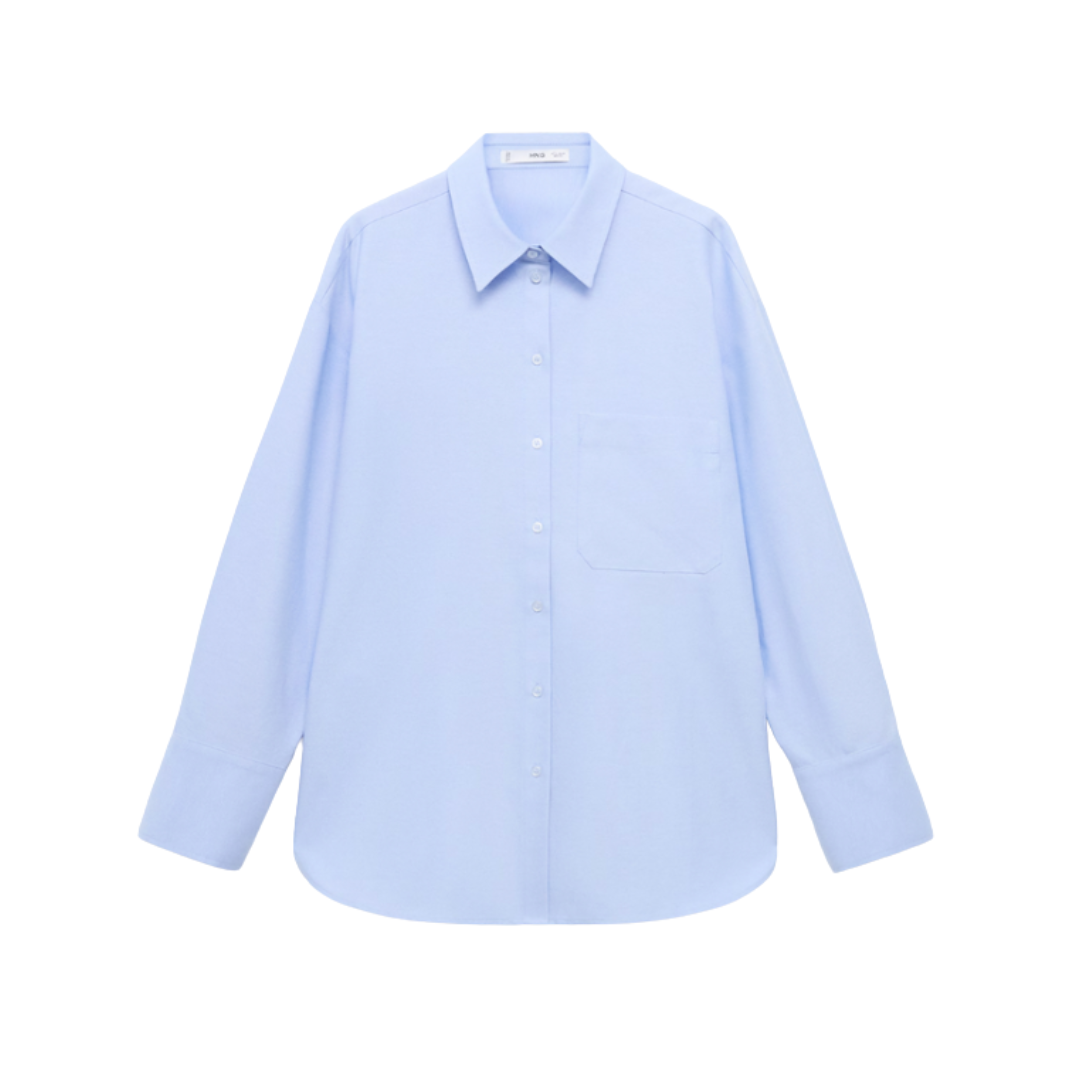 MANGO, Pocket Oversize Shirt