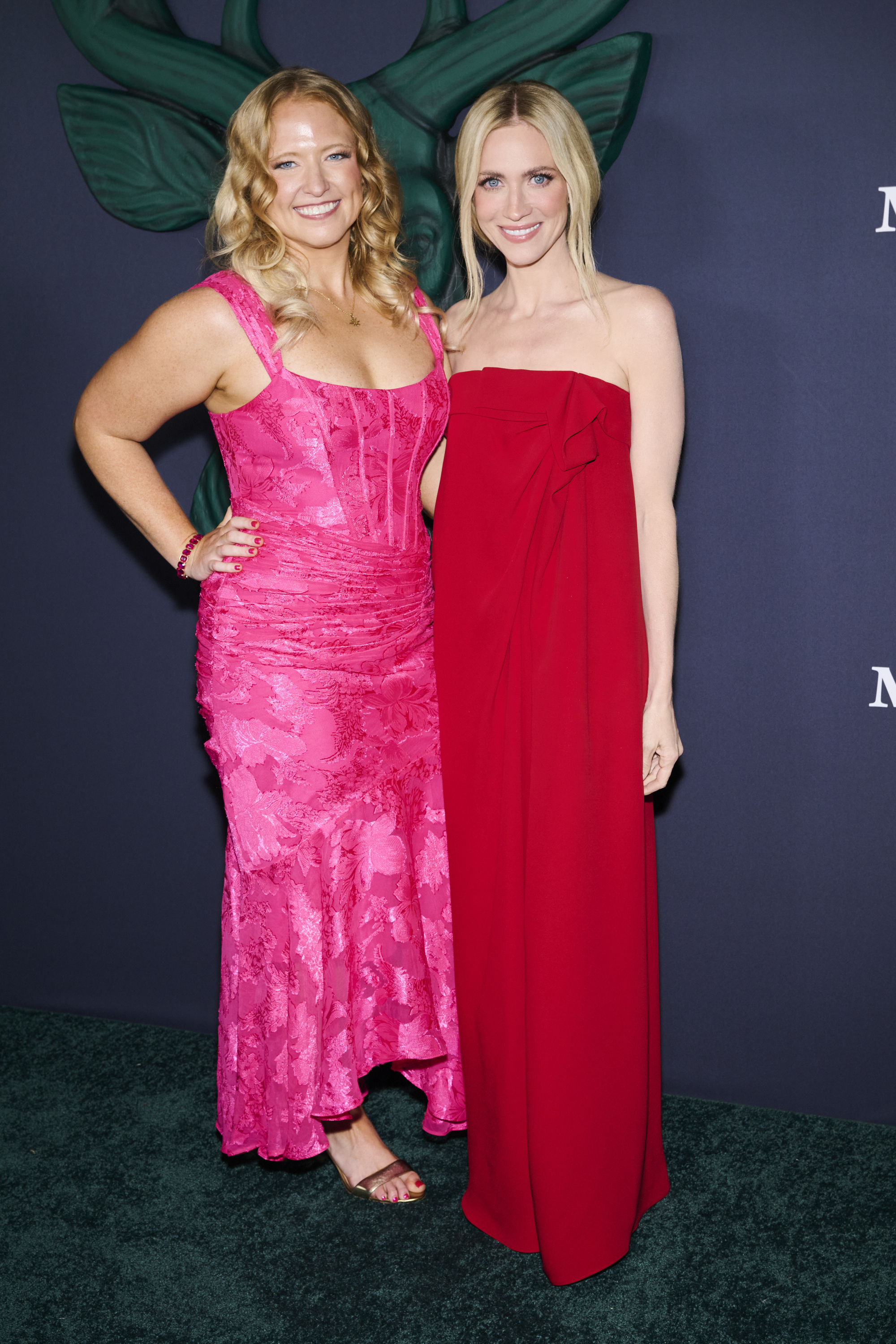 brittany snow and mandy matney pose on the red carpet of murdaugh death in the family