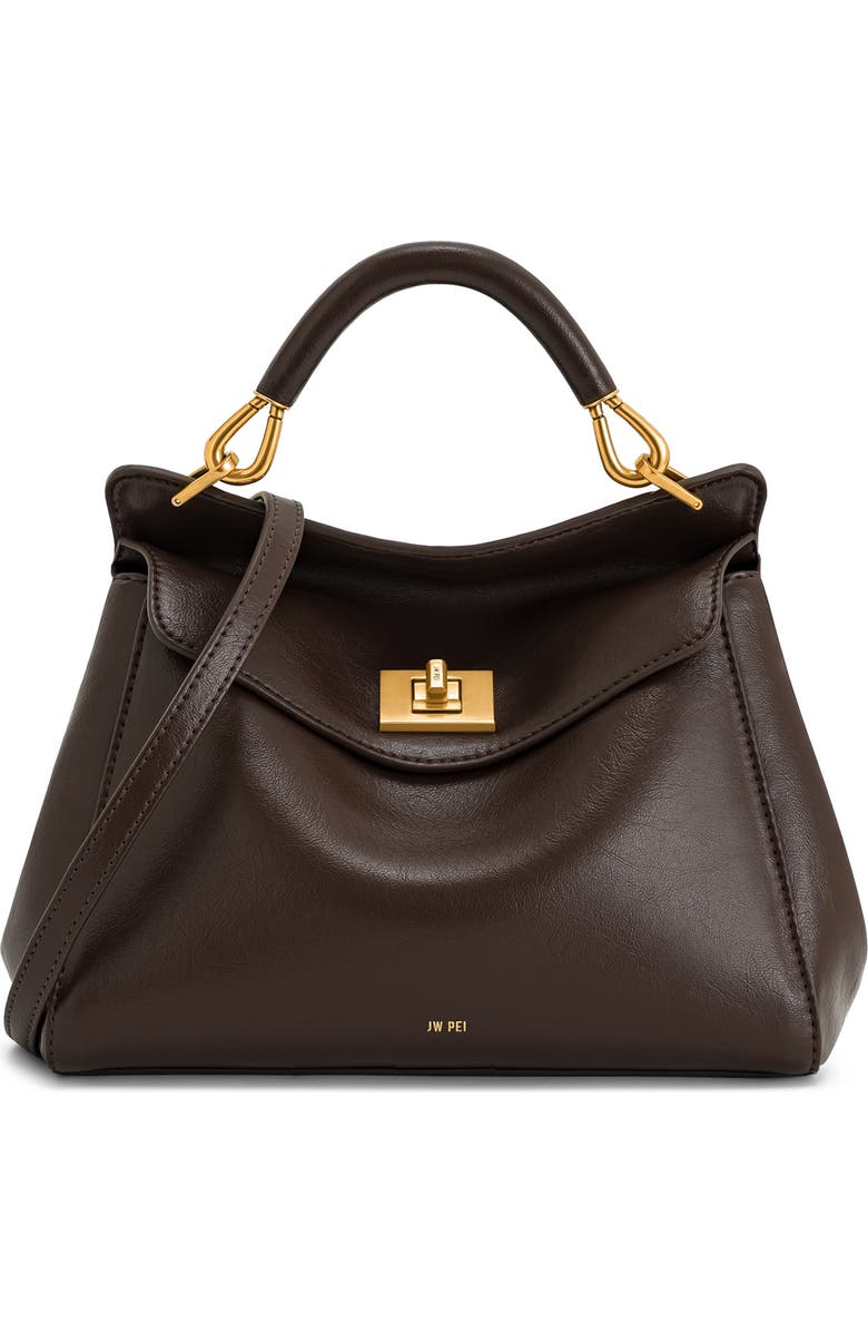 Lucia Faux Leather Top Handle Bag