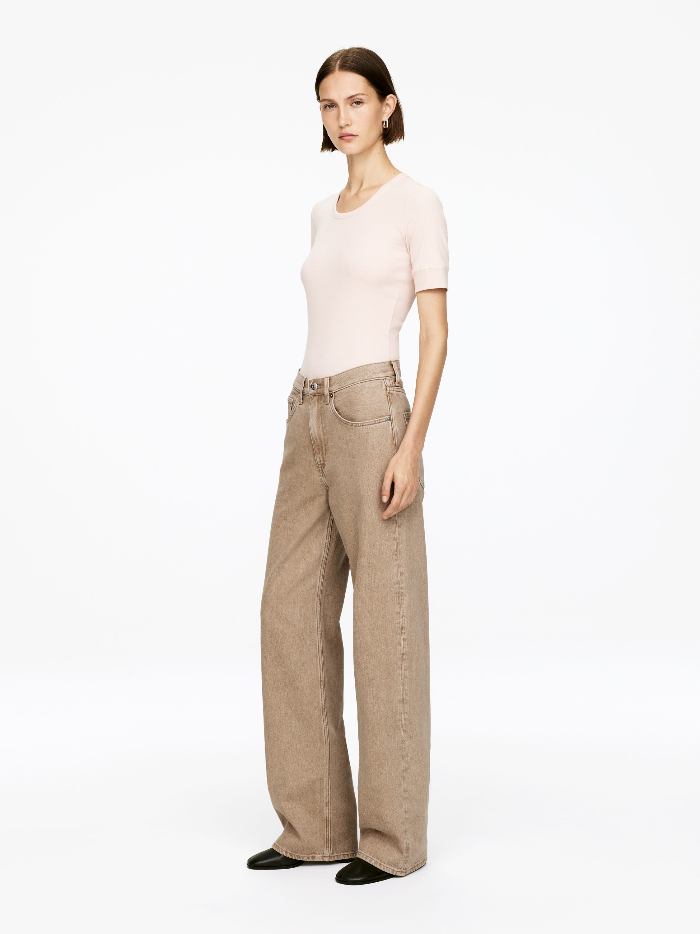 Coral Wide Jeans – Beige – Women – Arket Gb