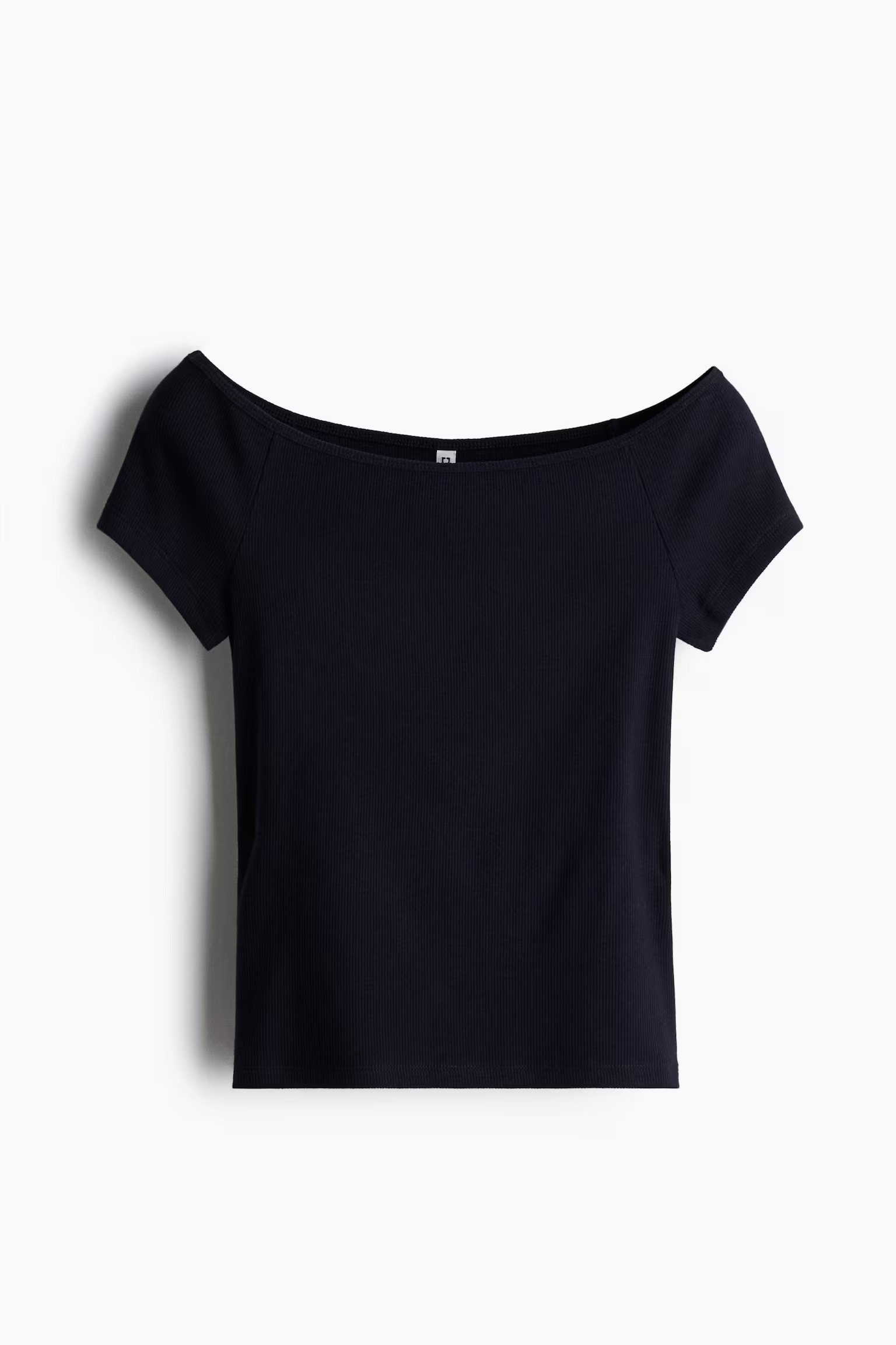 H&amp;amp;M, Ribbed Off-The-Shoulder Top