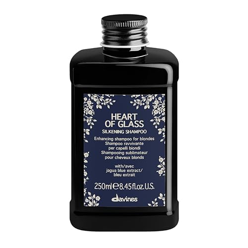 Davines Heart of Glass Silkening Shampoo for Blonde Care, 8.45 Fl. Oz. (pack of 1), Black