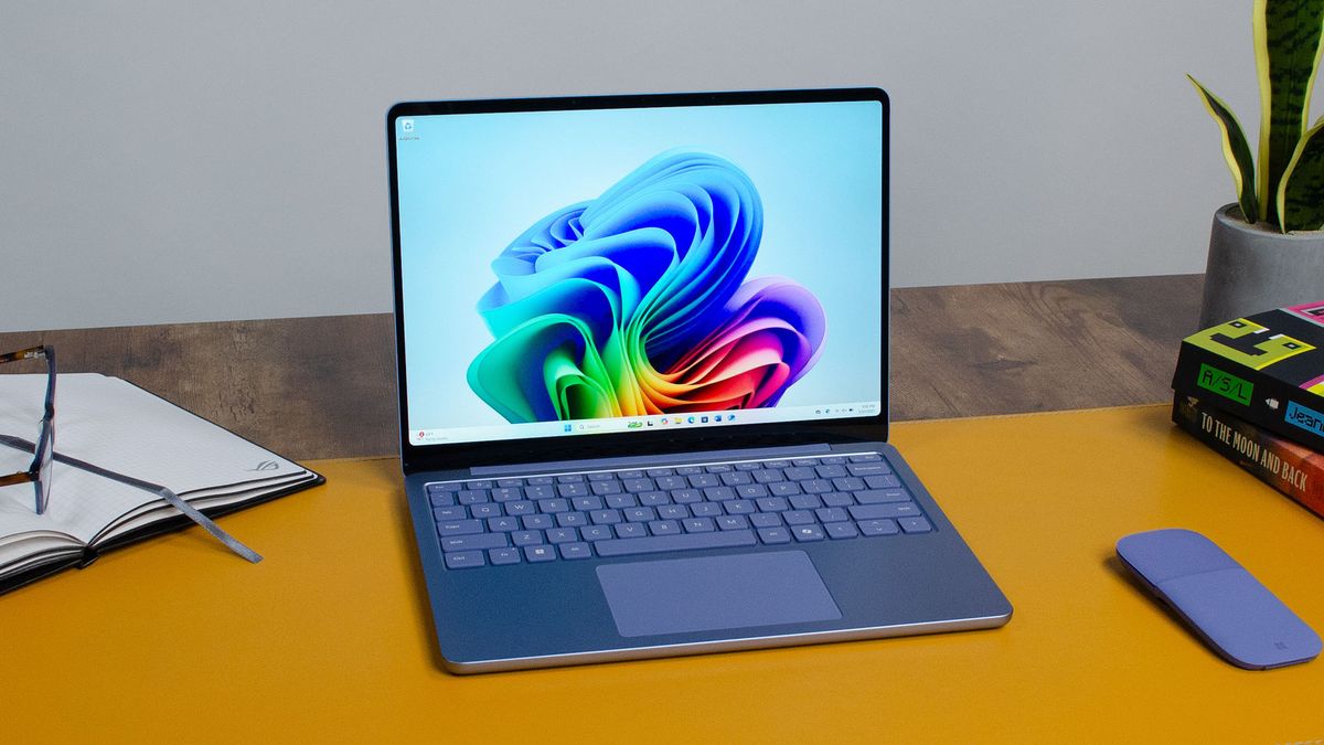 A Microsoft Surface Laptop 13-inch on a desk