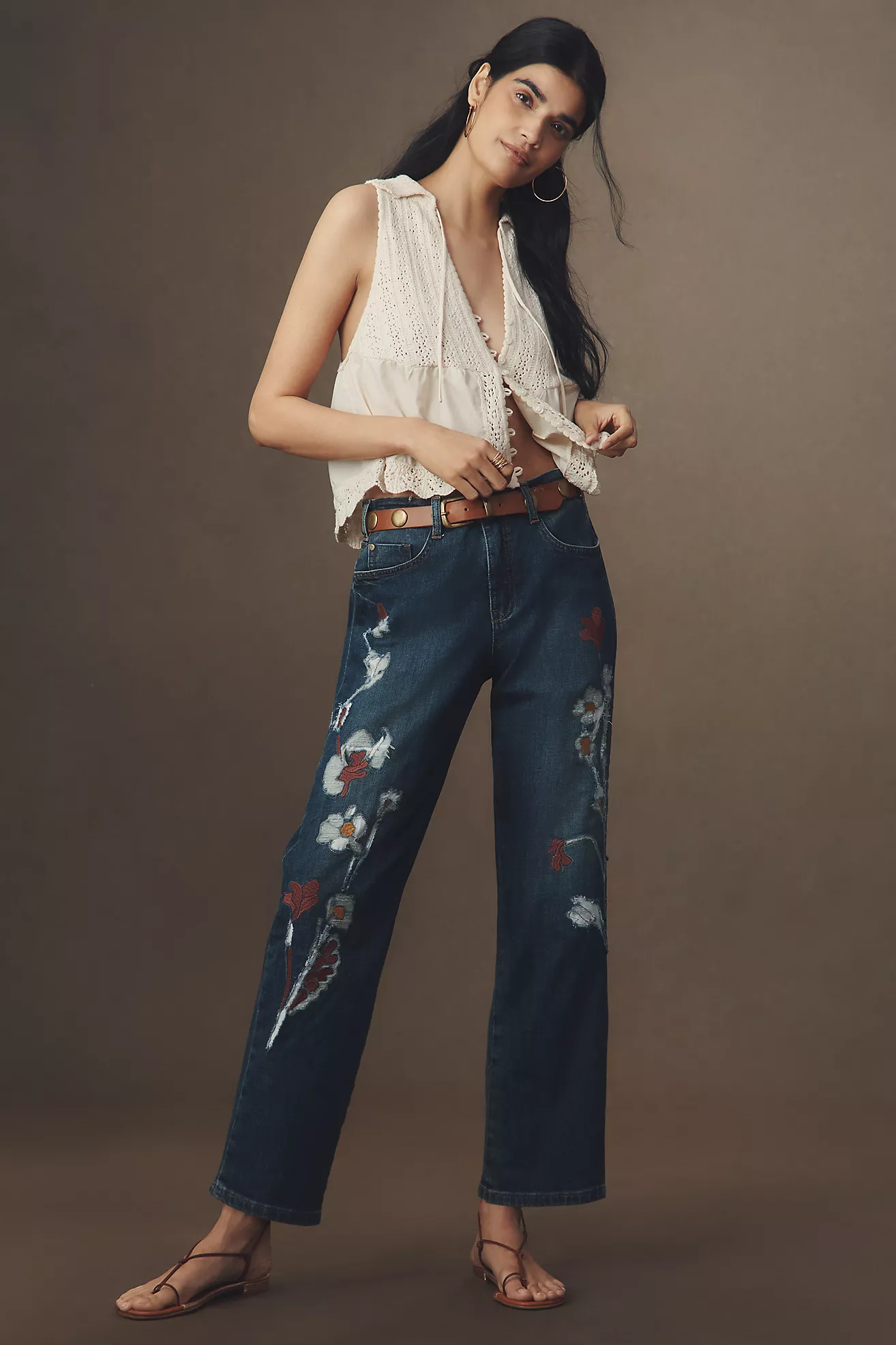 Pilcro Mid-Rise Baggy Boyfriend Jeans