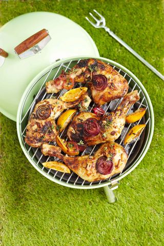 bbq chicken on grill