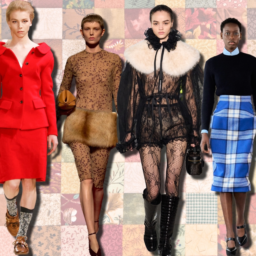 Runway shots of a models showcasing Fall 2025’s trends.