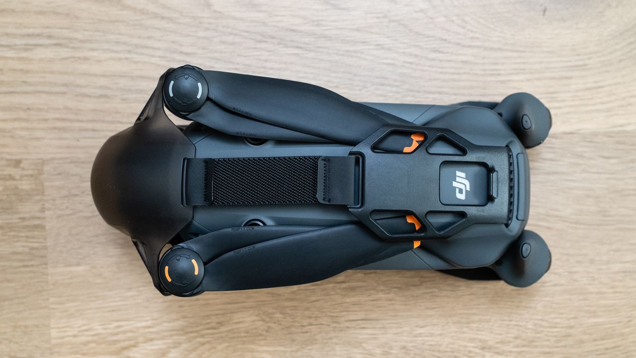 DJI Mavic 4 Pro with the gimabl guard attached