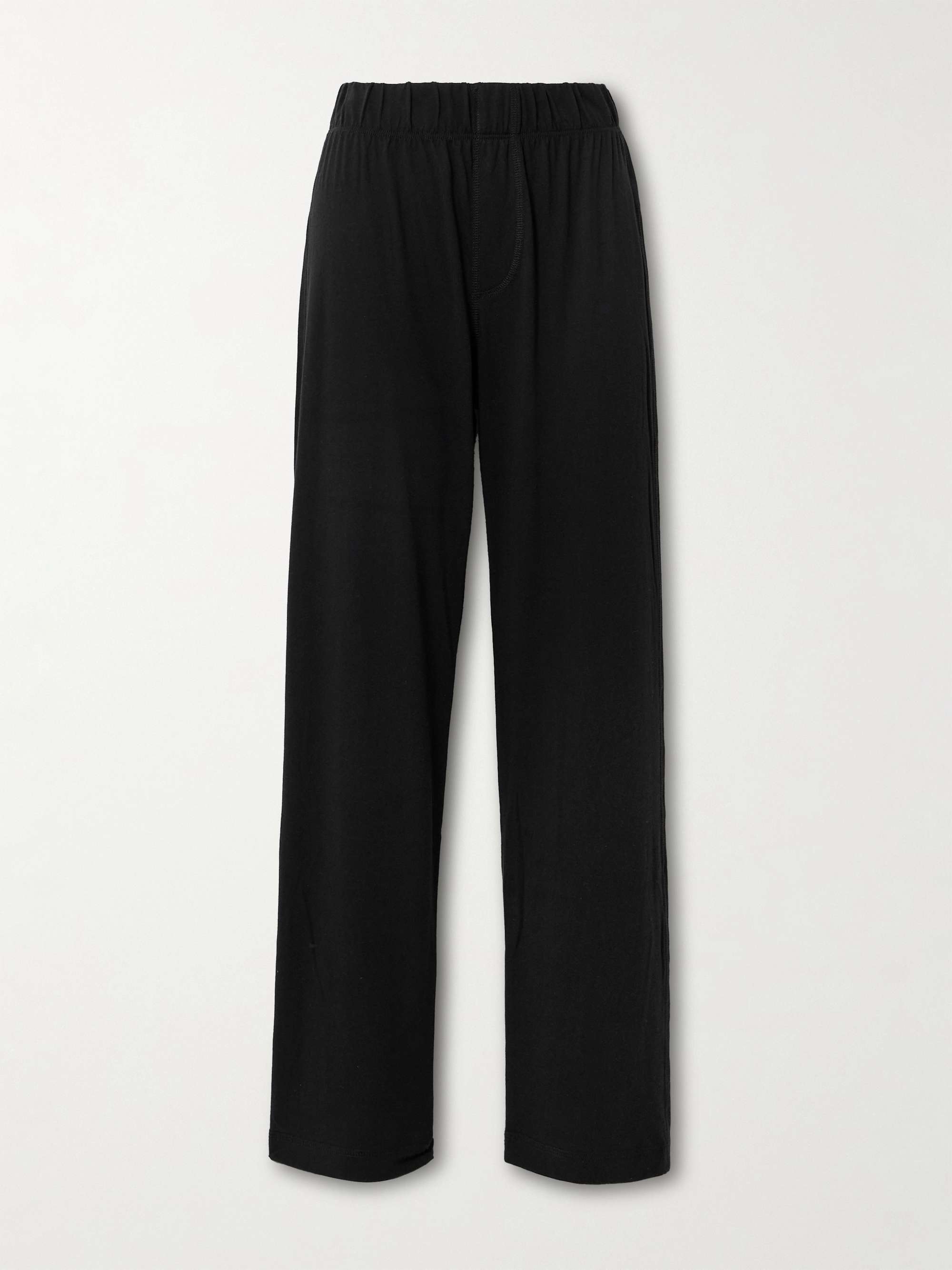 Lounge Cotton and Modal-Blend Jersey Staight-Leg Pants
