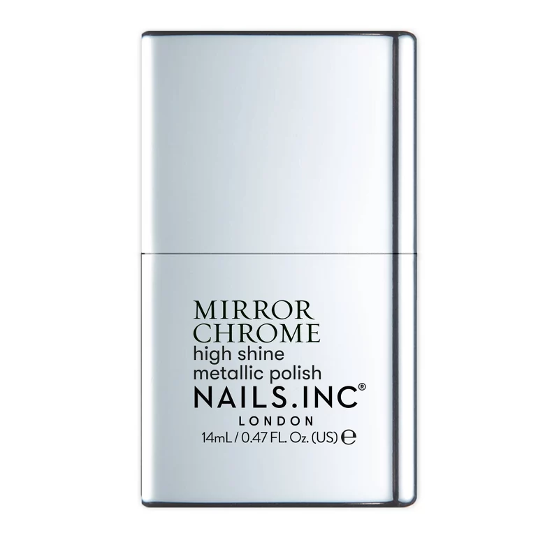 Nails Inc. Mirror Chrome Nail Polish - Silver Served - 0.47 Fl Oz