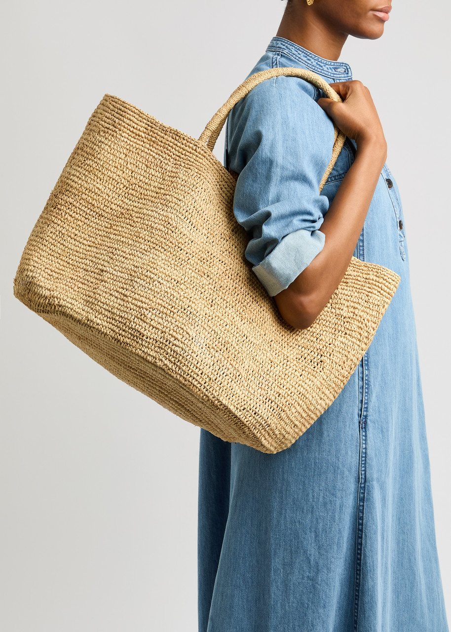 Oregon Woven Raffia Tote