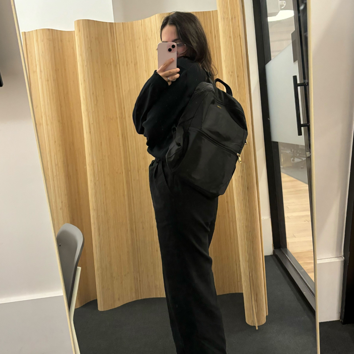 Fashion E-Commerce Editor Julia Marzovilla tests the TUMI Tumi Voyageur Just in Case Packable Nylon Travel Backpack