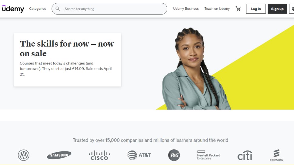 Website screenshot for Udemy (Dec 2024)