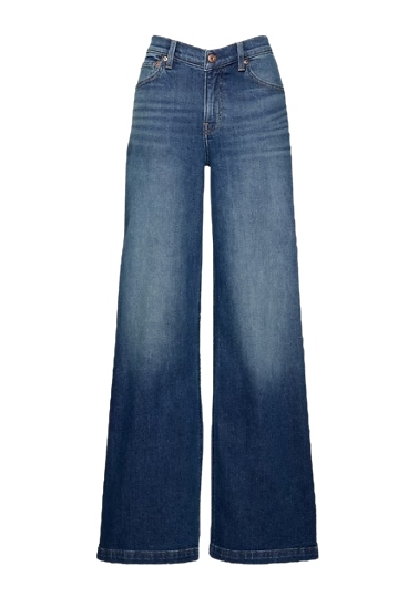Gap, High Rise Stride V-Waist Wide-Leg Jeans