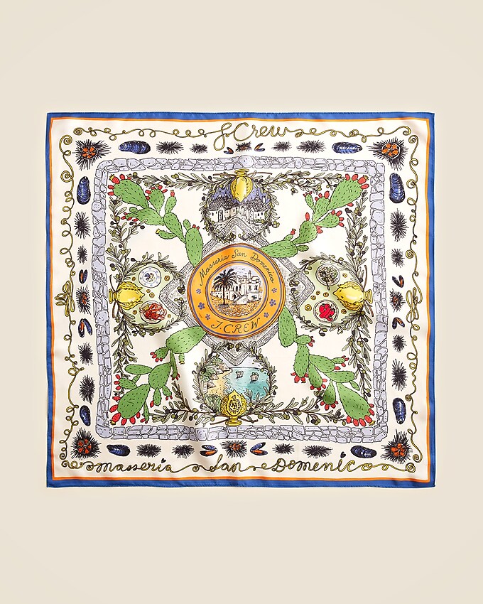 Masseria San Domenico X J.crew Silk Bandana