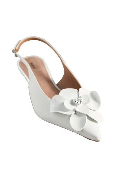 Anthropologie, Maeve Floral Slingback Heels