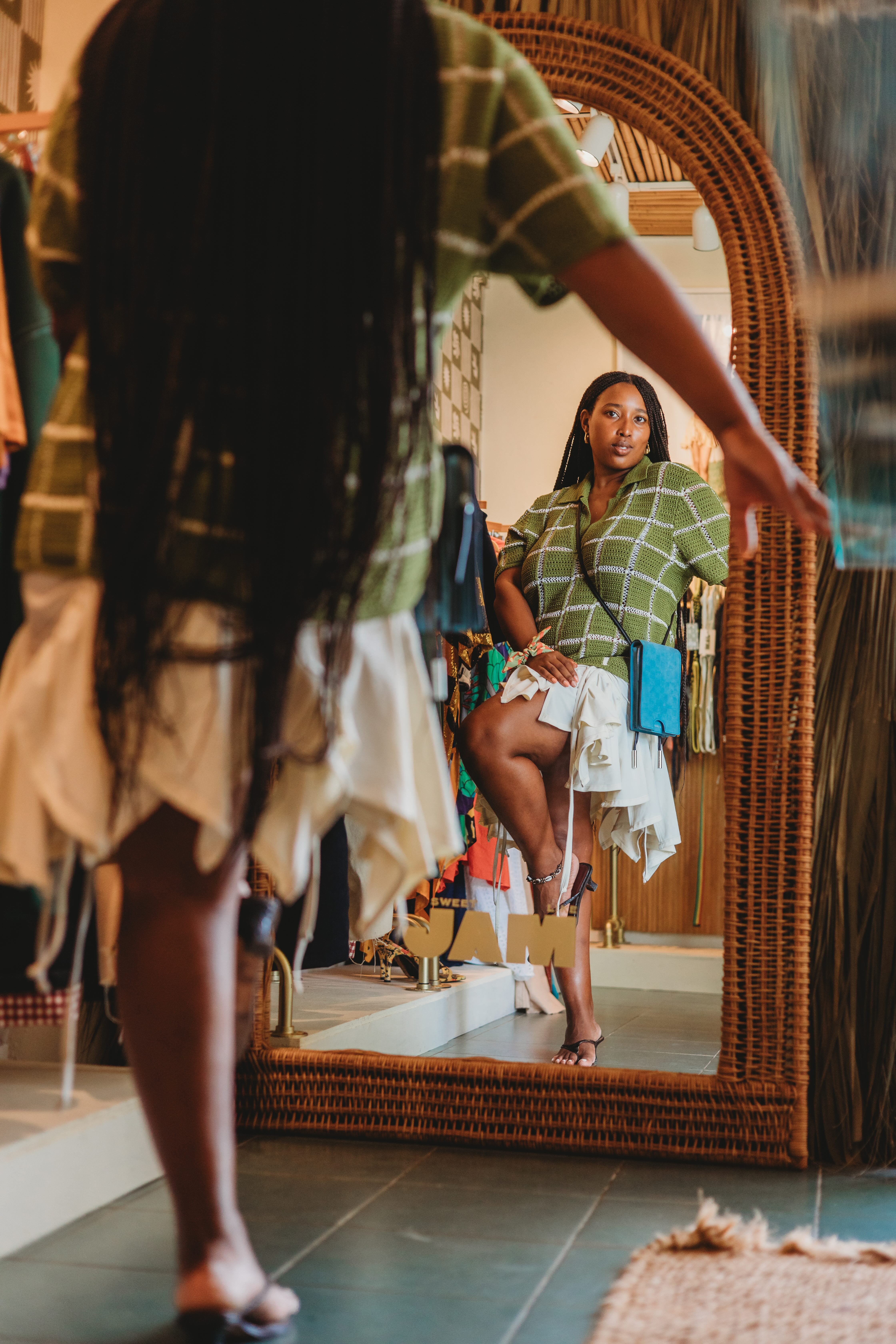 mecca james-williams wearing jamaican fashion brands