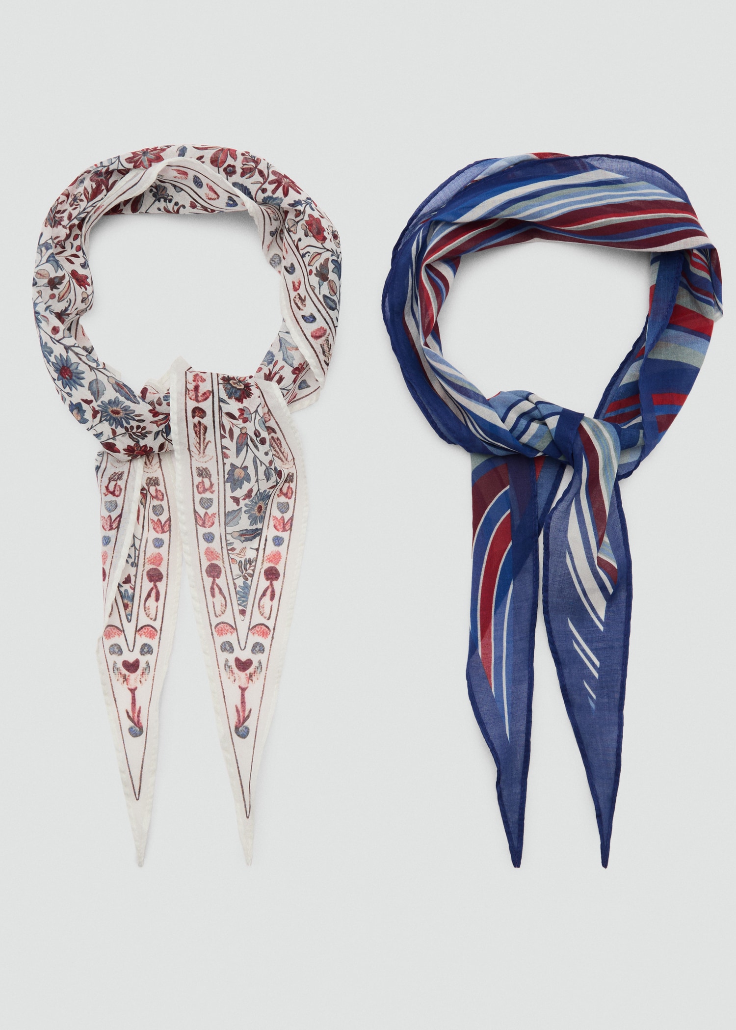 Set of 2 Printed Handkerchiefs - Women | Mango Usa