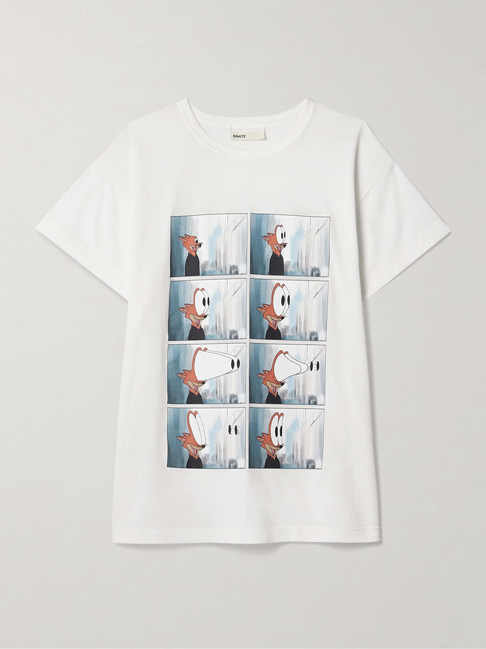 Maeve Printed Cotton-Blend Jersey T-Shirt