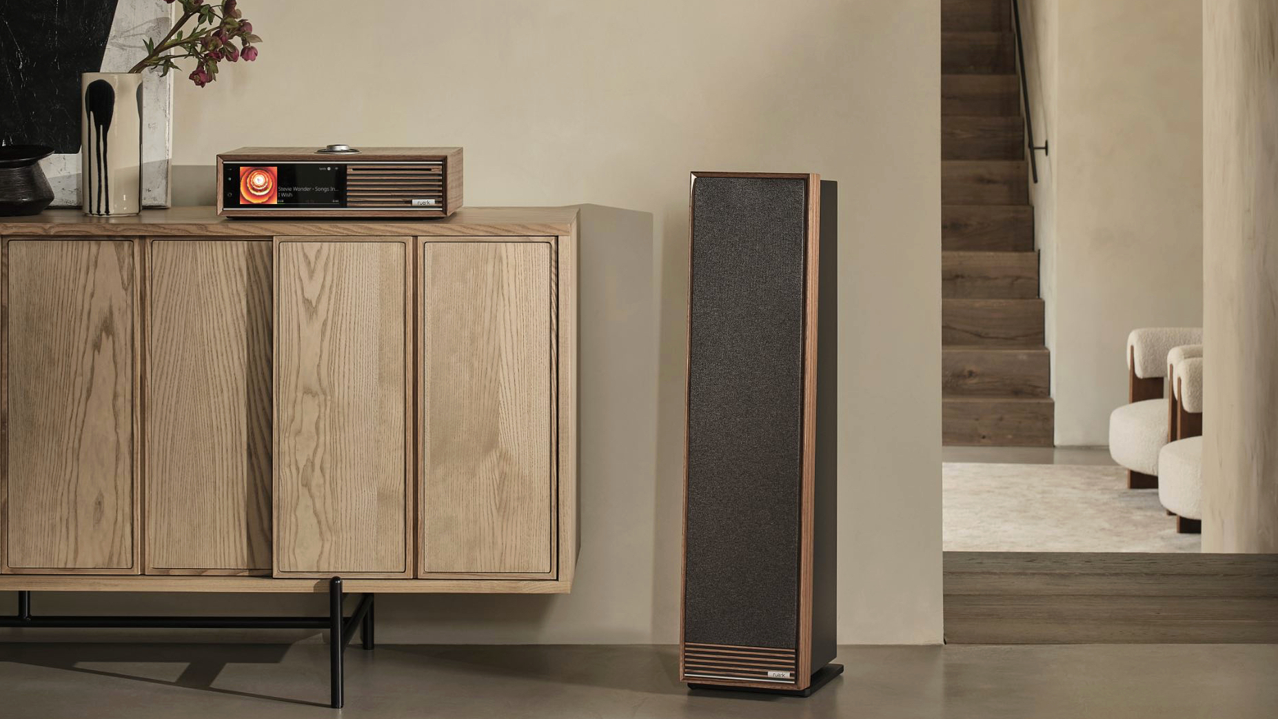 Ruark R710 Music Console and Talisman-R speakers, in a hi-fi listening room