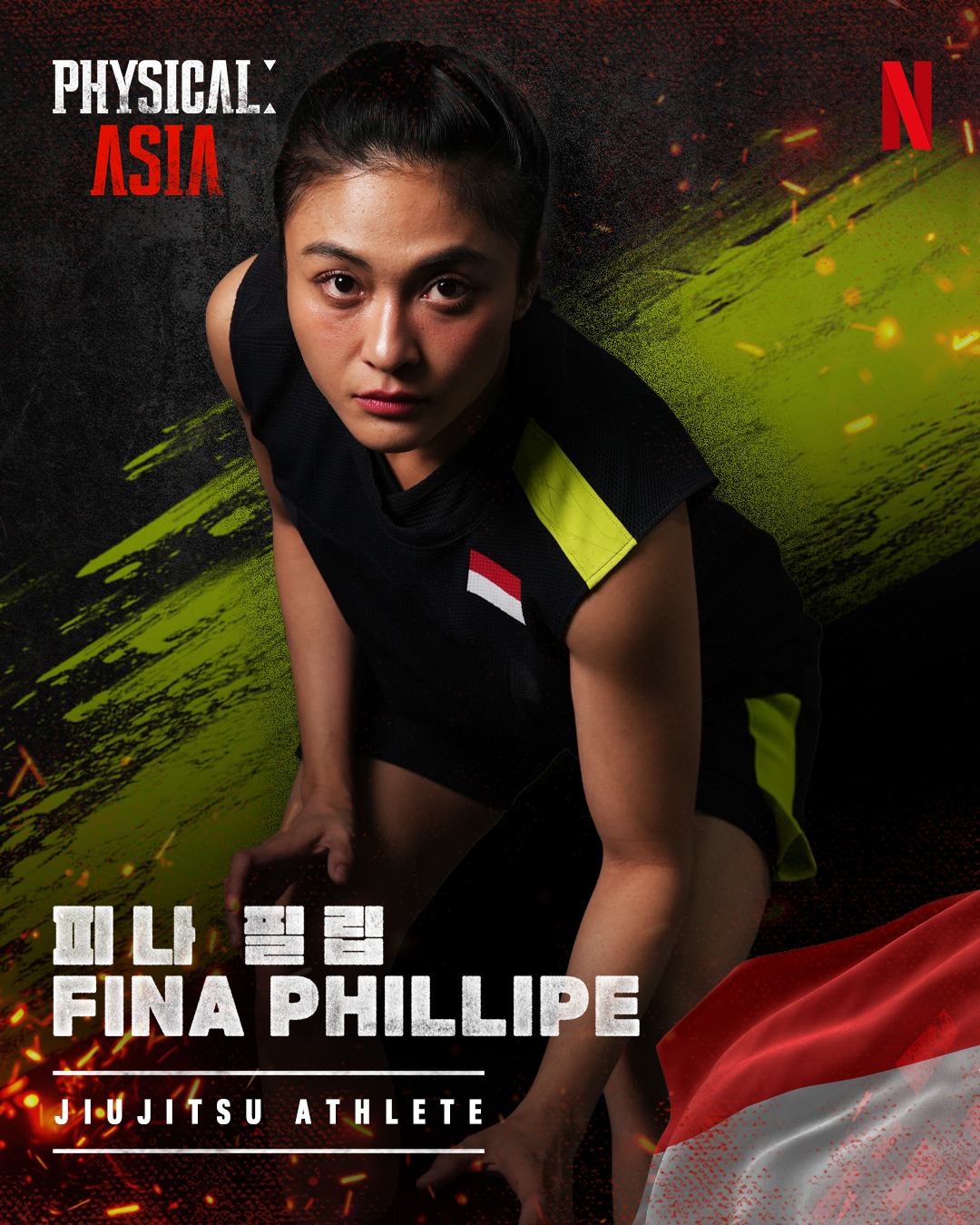 Fina Phillipe's portrait for Netflix's 'Physical: Asia.'