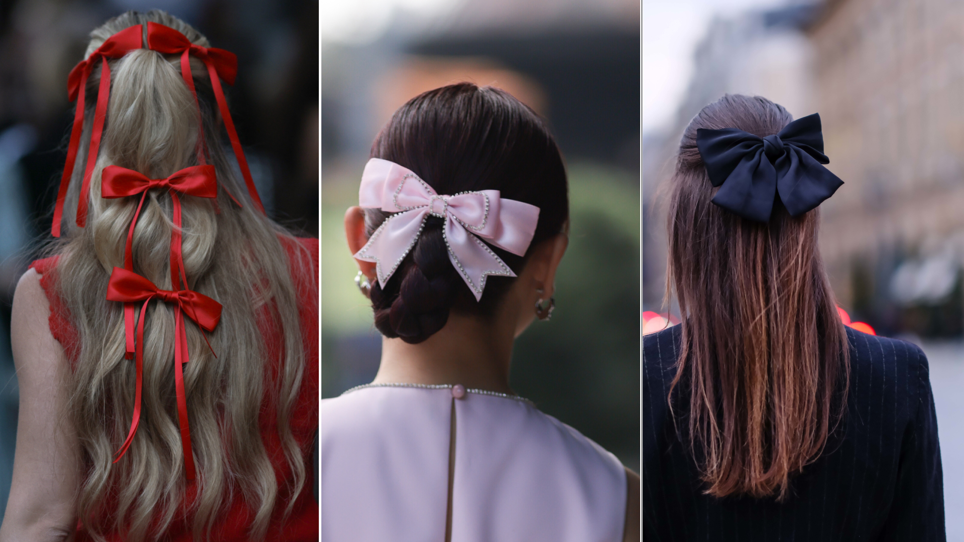 hair bows, street style 2024
