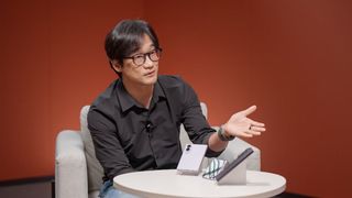 Mark Spoonauer interviews Samsung's Jay Kim about the launch of the Galaxy Z Fold 8, Fold 8 Ultra and Flip 8 for Tom's Guide