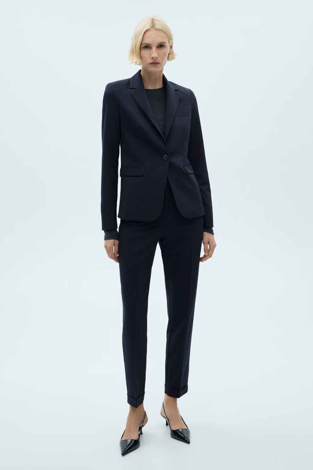 Mango Straight Suit Trousers